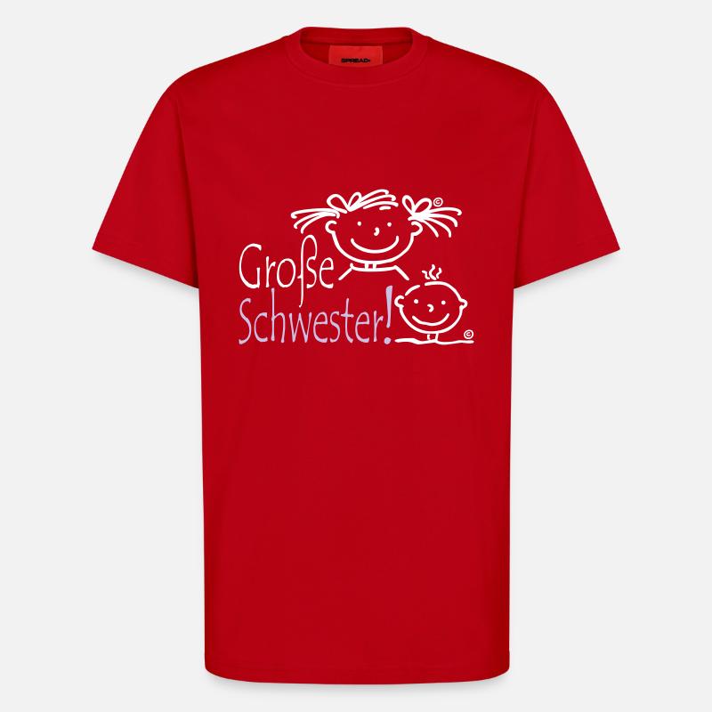 Grosse Schwester - T-Shirt - made by SPREAD - Rot