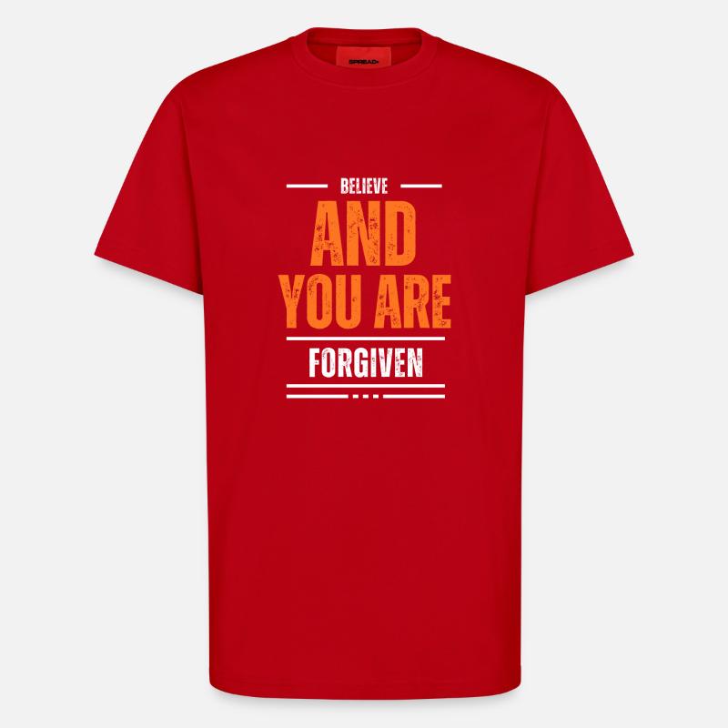 "Believe" - T-Shirt - made by SPREAD - Rot
