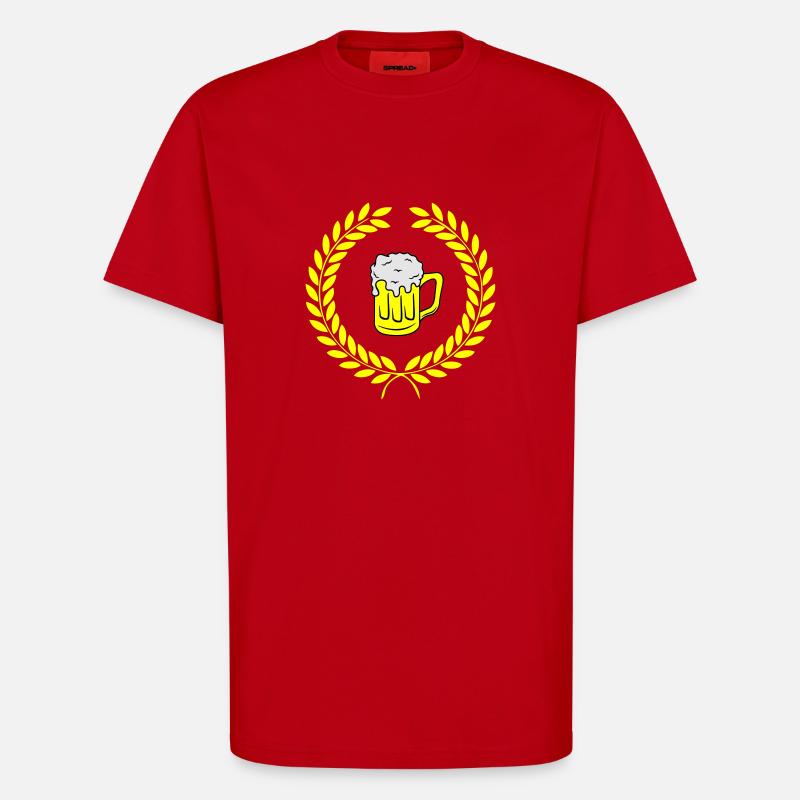 bier wappen - T-Shirt - made by SPREAD - Rot