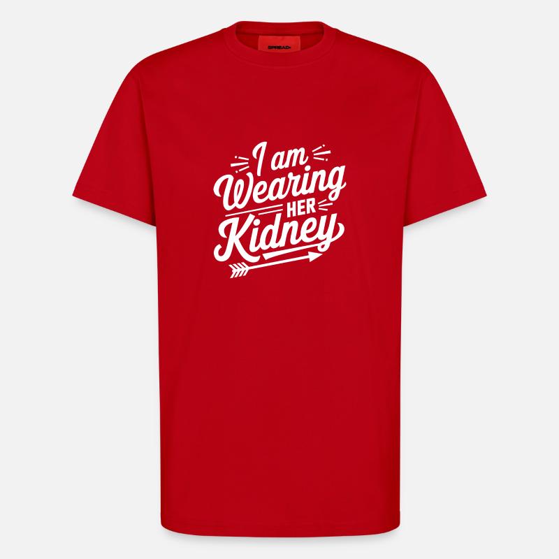 Funny statement on the transplant - T-Shirt - made by SPREAD - red