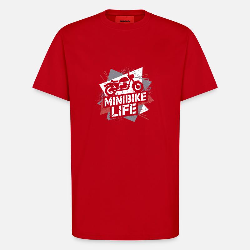 Small bikes, big passion - T-Shirt - made by SPREAD - red