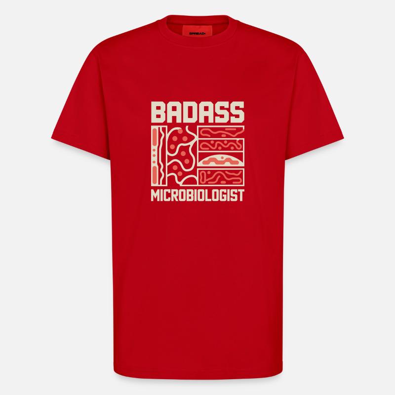 La science avec passion - T-shirt bio décontracté fabriqué en UE - rouge