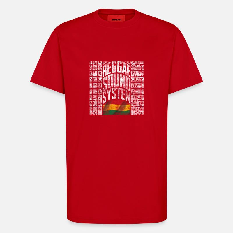 reggae musik system - T-Shirt - made by SPREAD - Rot