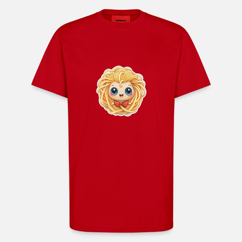 FILLE SPAGHETTI - T-shirt bio décontracté fabriqué en UE - rouge
