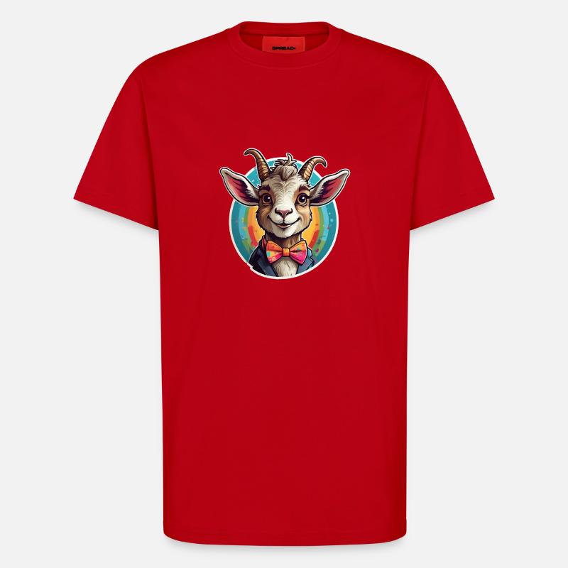 Funny Goat Comic - T-Shirt - made by SPREAD - red