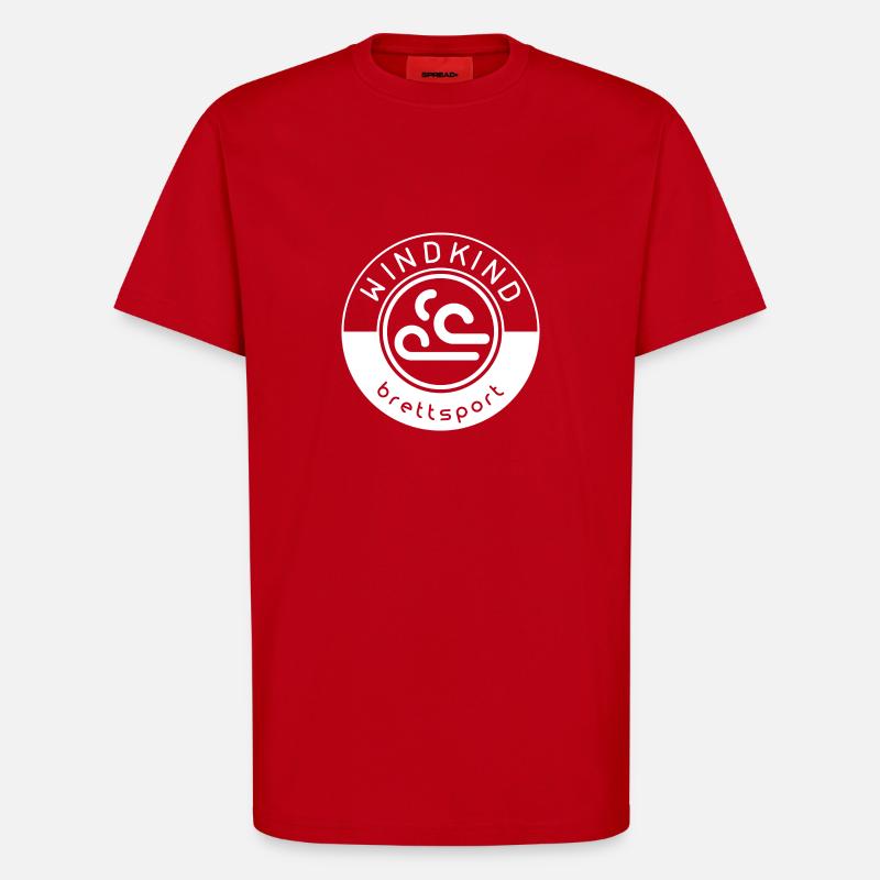 Surfen Windkind - T-Shirt - made by SPREAD - Rot