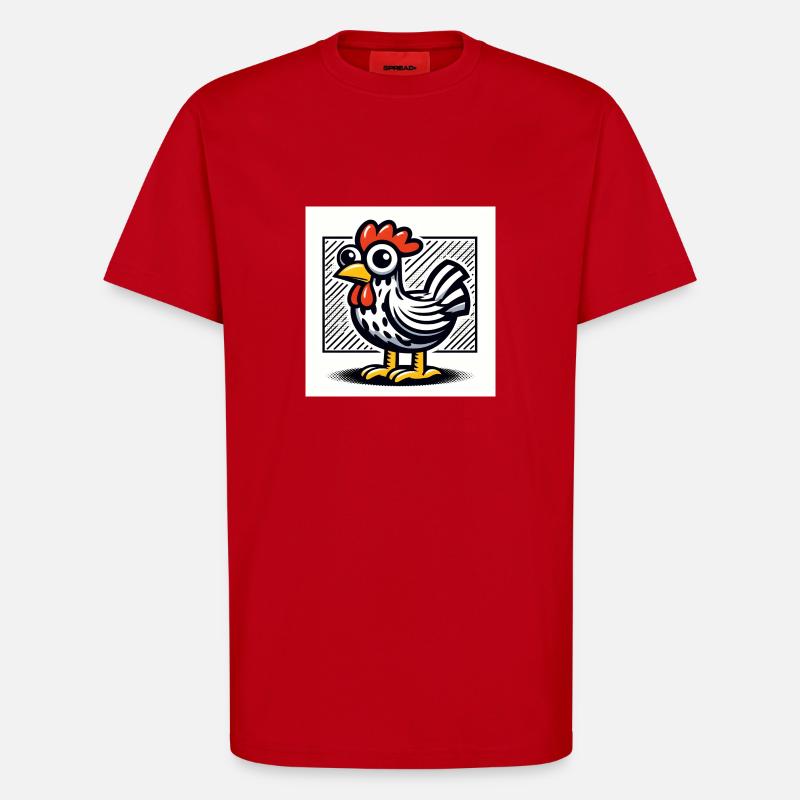 Huhn - T-Shirt - made by SPREAD - Rot