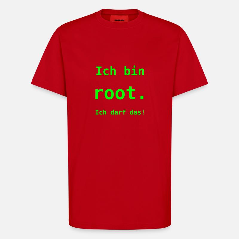 Ich bin root - T-Shirt - made by SPREAD - Rot