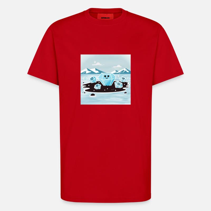 Diamantener Strand - T-Shirt - made by SPREAD - Rot