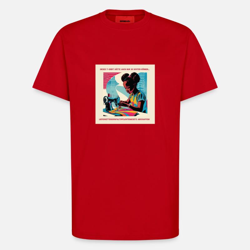 3€ - T-Shirt - made by SPREAD - Rot