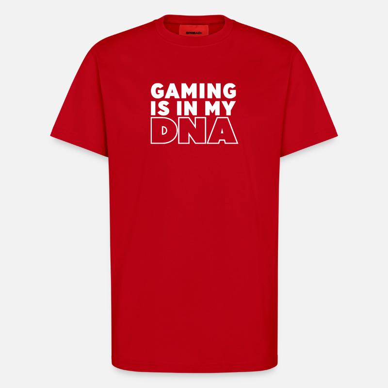 Le jeu est mon ADN - T-shirt bio décontracté fabriqué en UE - rouge