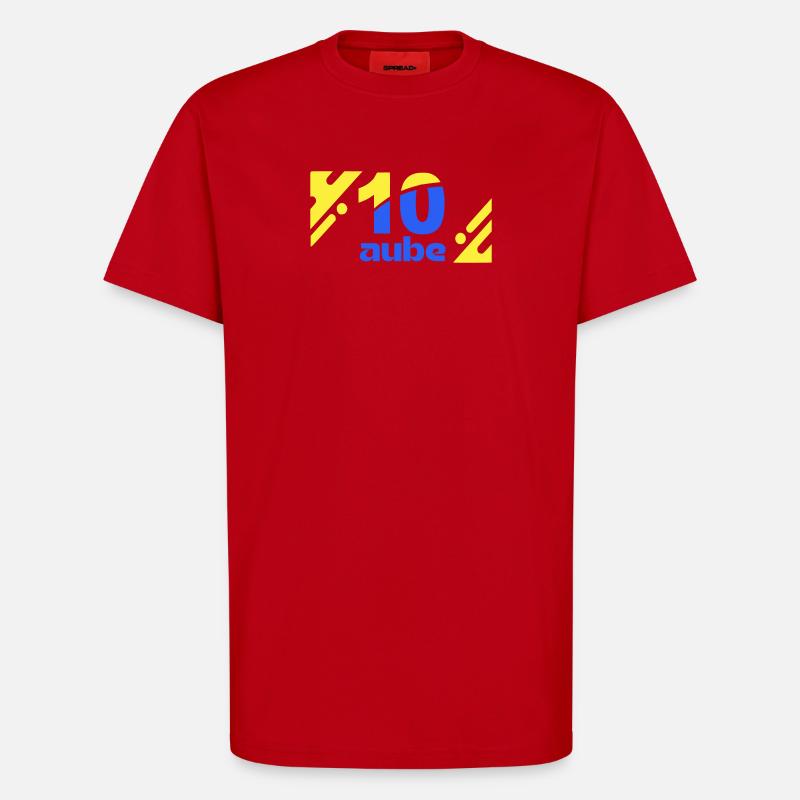 Ten Dawn Logo Blau Gelb - T-Shirt - made by SPREAD - Rot