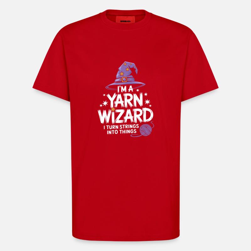 Unleash creativity with wool - T-Shirt - made by SPREAD - red