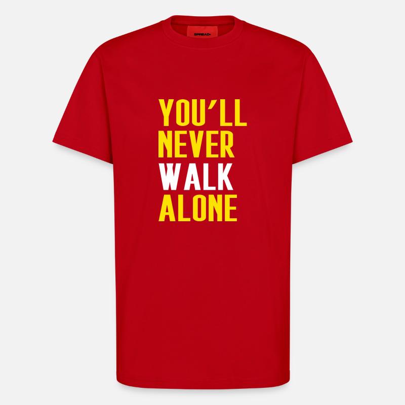 Never Walk Alone Dortmund - T-Shirt - made by SPREAD - Rot