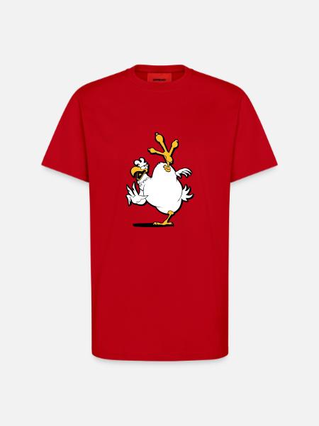 kung_fu_chicken - T-Shirt - made by SPREAD - red