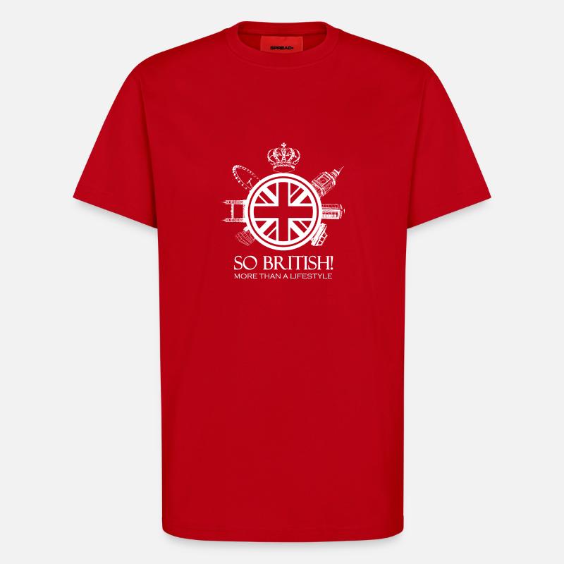 SO BRITISH Weiße Version - T-Shirt - made by SPREAD - Rot