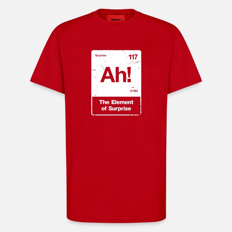Ah! Element Überraschung - T-Shirt - made by SPREAD - Rot