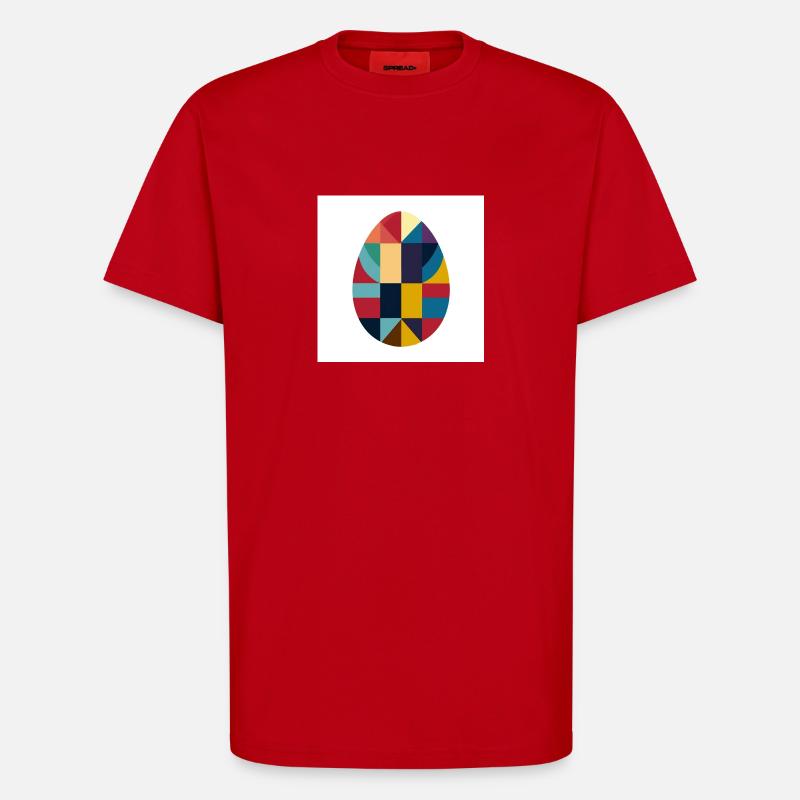 Easter Egg Design No.06 - T-Shirt - made by SPREAD - red