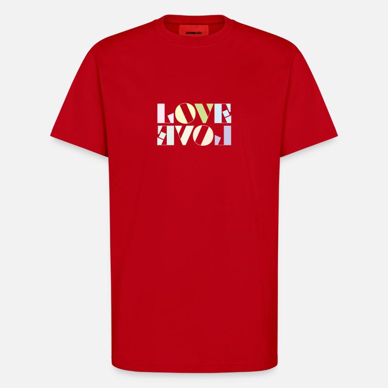 LOVE - T-Shirt - made by SPREAD - Rot