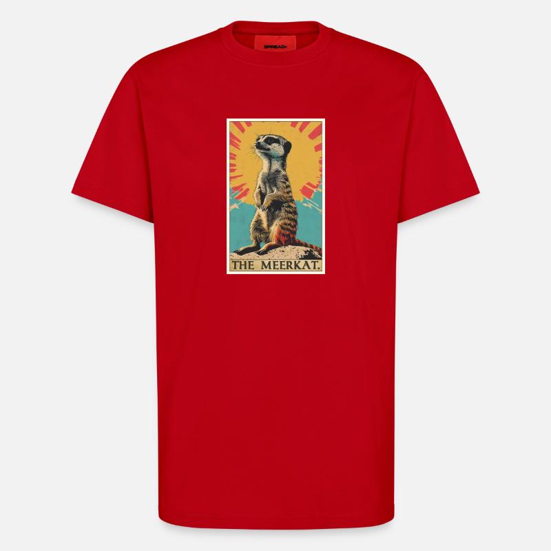 Meerkat Erdmännchen - T-Shirt - made by SPREAD - Rot
