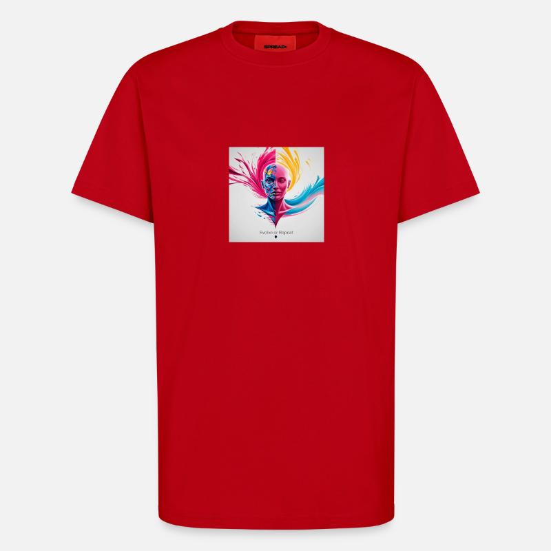 Evolve or repeat - T-Shirt - made by SPREAD - Rot