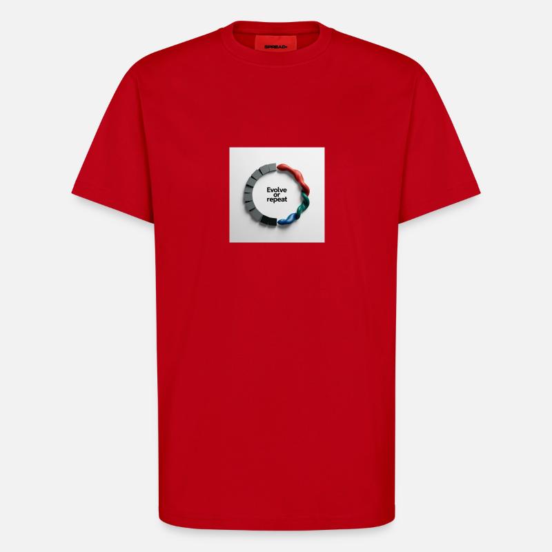 Evolve or Repeat - T-Shirt - made by SPREAD - Rot
