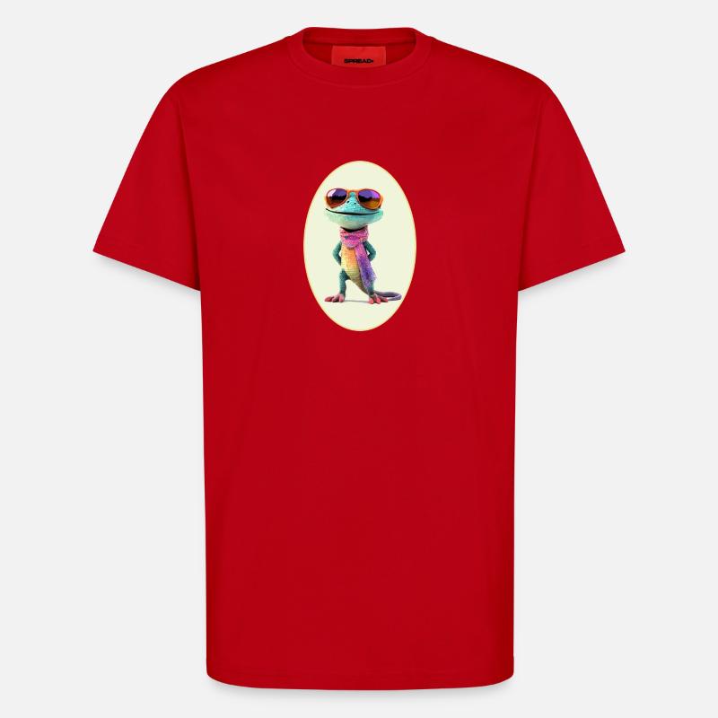 Salamander Sommer - T-Shirt - made by SPREAD - Rot
