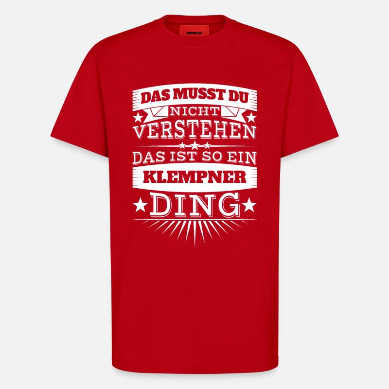 Klempner - T-Shirt - made by SPREAD - Rot