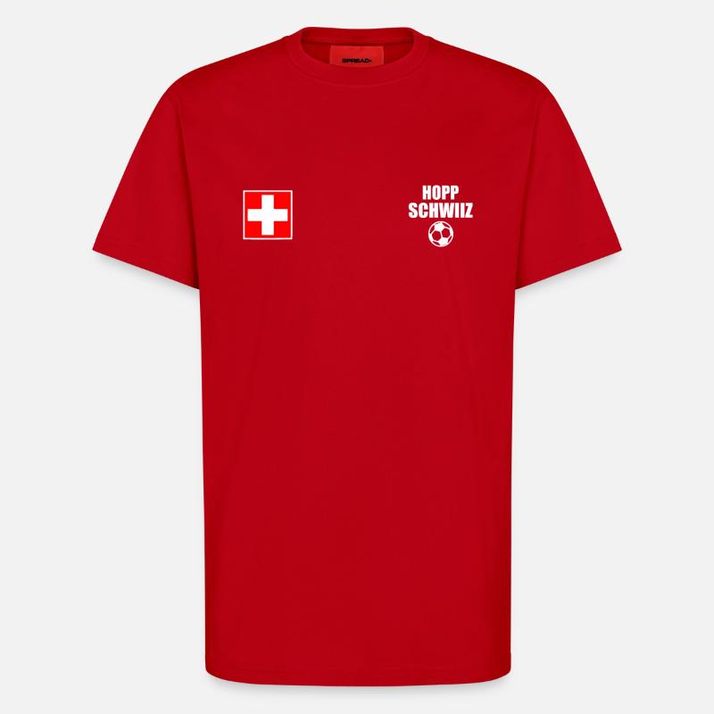 Schweiz - T-Shirt - made by SPREAD - Rot