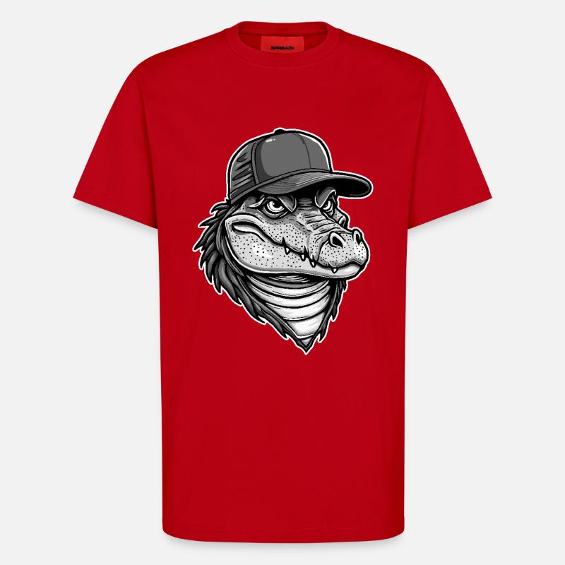 Cooler Alligator - T-Shirt - made by SPREAD - Rot