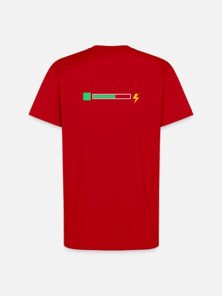 energy - T-Shirt - made by SPREAD - red