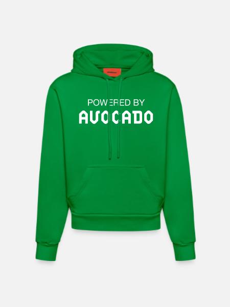 Powered By Avocado - Organic Fitted Hoodie Made in EU - City Green