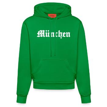 München Muenchen - Organic Fitted Hoodie Made in EU - City Green - Vorne