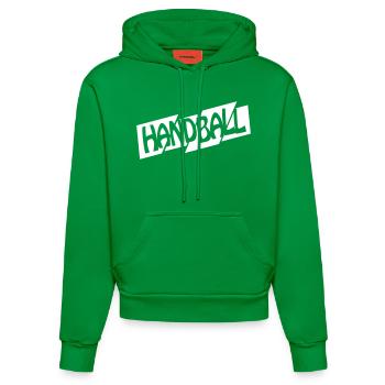 Handball - Organic Fitted Hoodie Made in EU - City Green - Vorne
