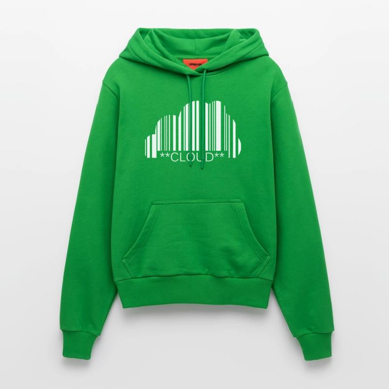 VapeCode Cloud Organic Fitted Hoodie Made in EU