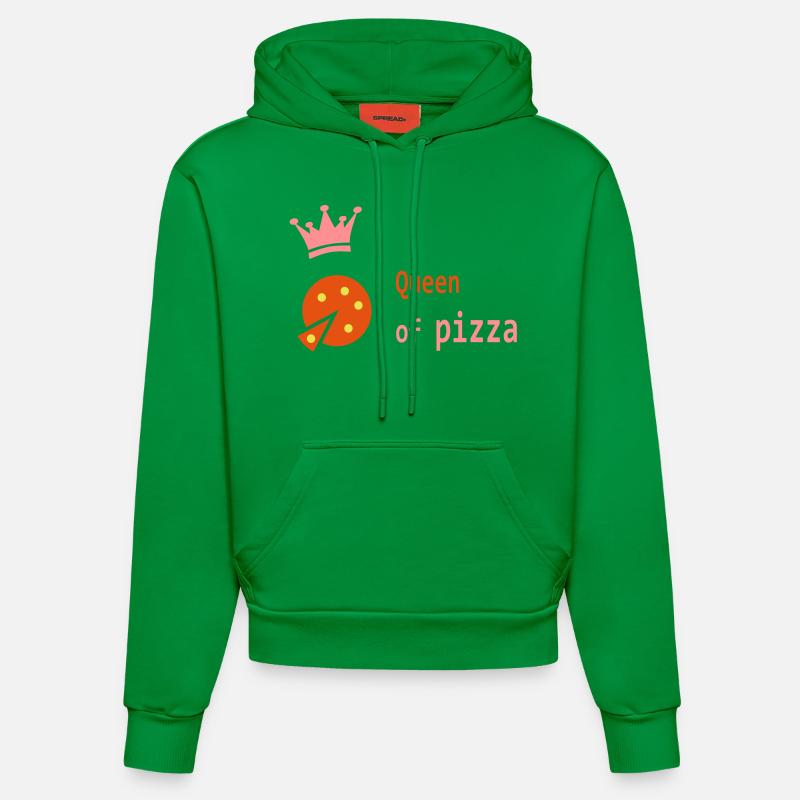 pizza - Sweat à capuche bio ajusté fabriqué en UE - City Green
