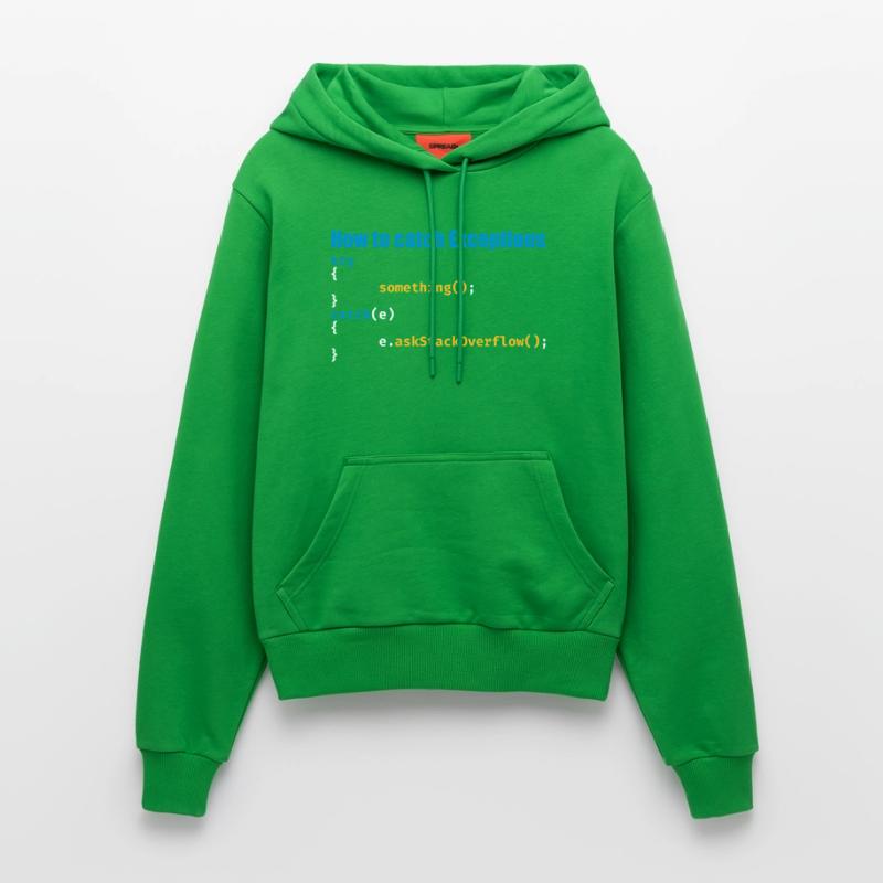 Programmer, Software, Computer Science, Developer Organic Fitted Hoodie Made in EU