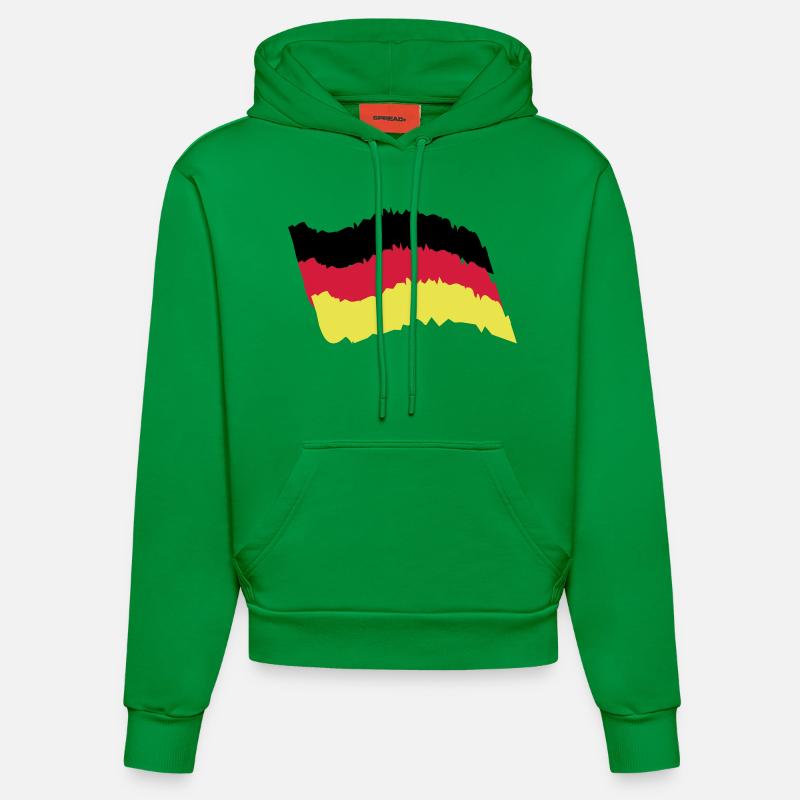 Allemagne Drapeau - Sweat à capuche bio ajusté fabriqué en UE - City Green