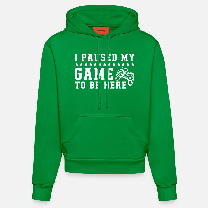Jeu à être ici - Sweat à capuche bio ajusté fabriqué en UE - City Green