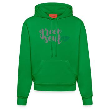 green soul - Organic Fitted Hoodie Made in EU - City Green - Vorne