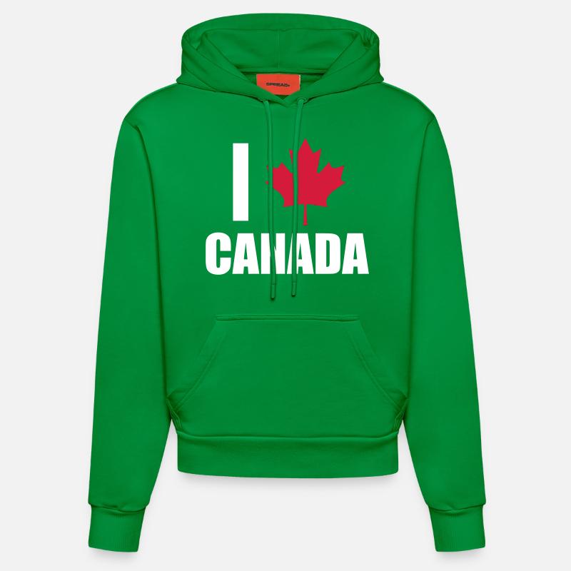 Canada - Sweat à capuche bio ajusté fabriqué en UE - City Green