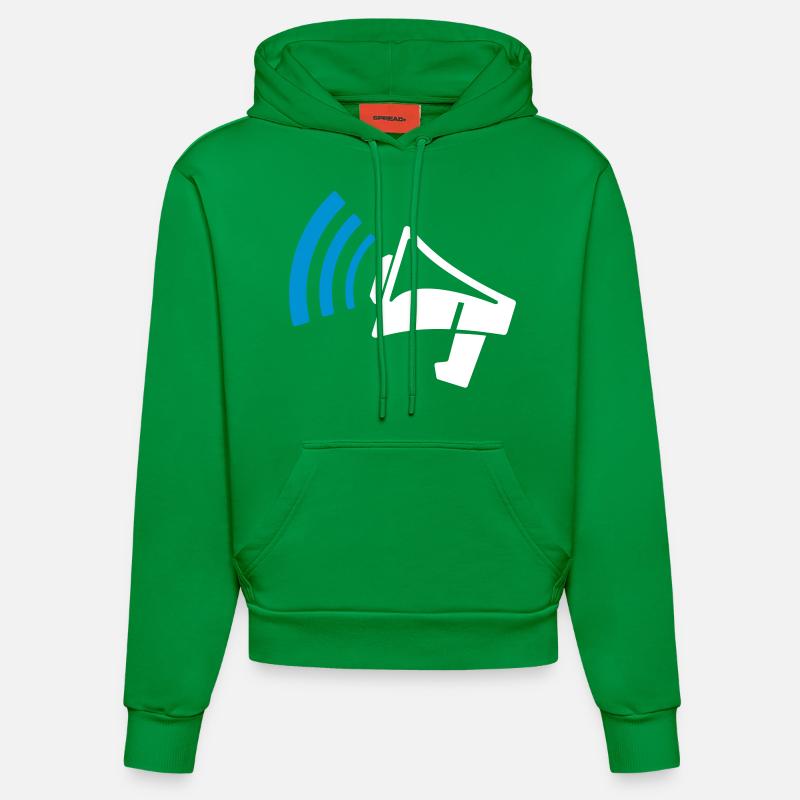 mégaphone cadeau - Sweat à capuche bio ajusté fabriqué en UE - City Green