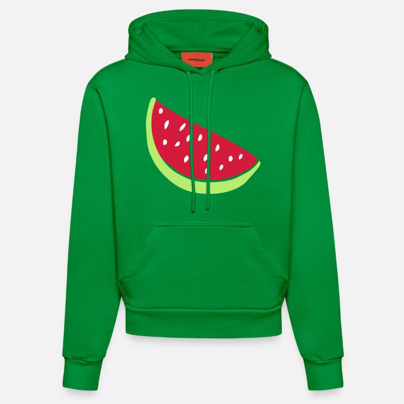 melon - Sweat à capuche bio ajusté fabriqué en UE - City Green