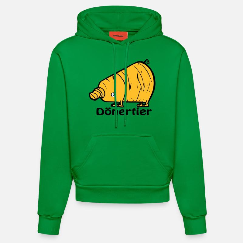 Dönertier - Sweat à capuche bio ajusté fabriqué en UE - City Green