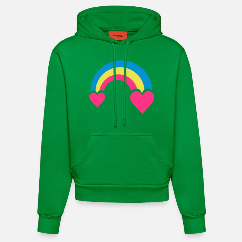 regenbogen & herzen - Sweat à capuche bio ajusté fabriqué en UE - City Green