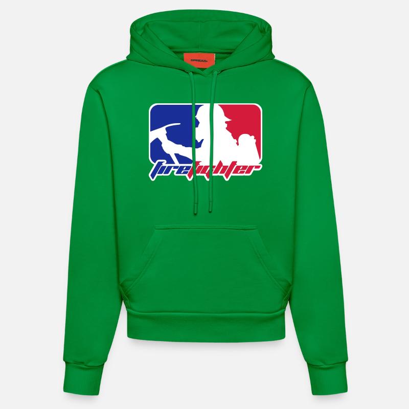 pompier - Sweat à capuche bio ajusté fabriqué en UE - City Green