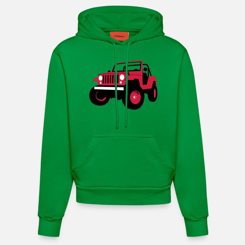 Jeep - Sweat à capuche bio ajusté fabriqué en UE - City Green