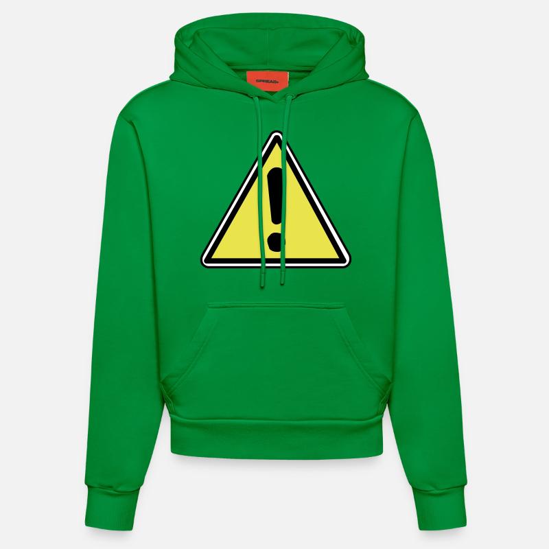Attention - Sweat à capuche bio ajusté fabriqué en UE - City Green