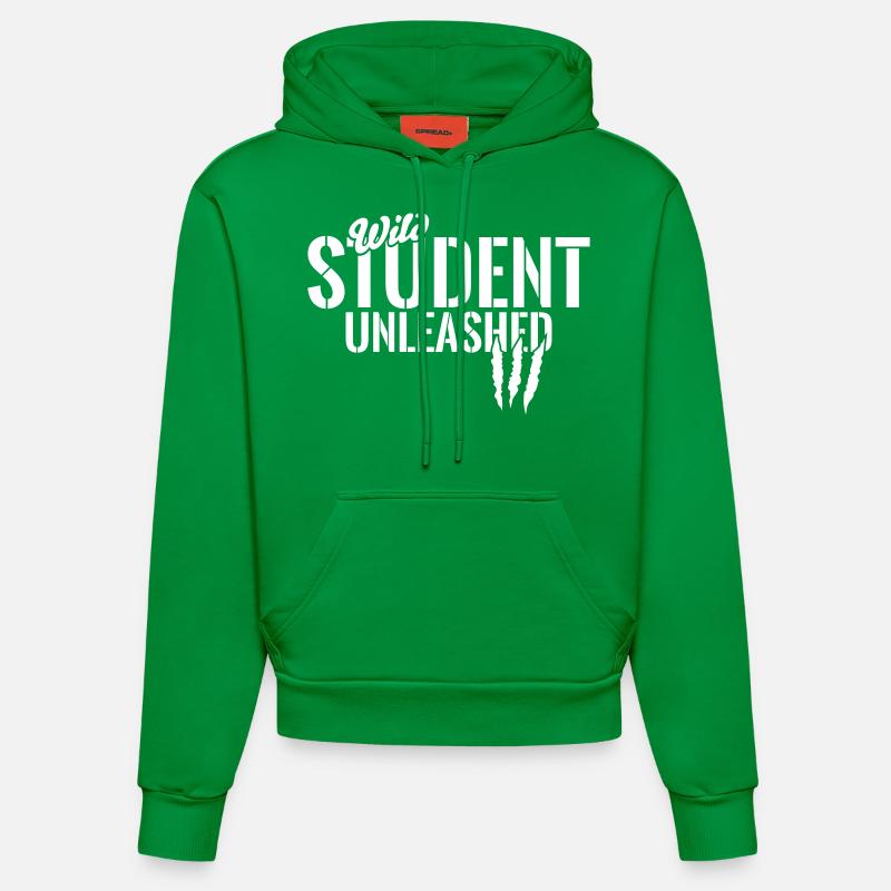Wilder Student entfesselt - Sweat à capuche bio ajusté fabriqué en UE - City Green