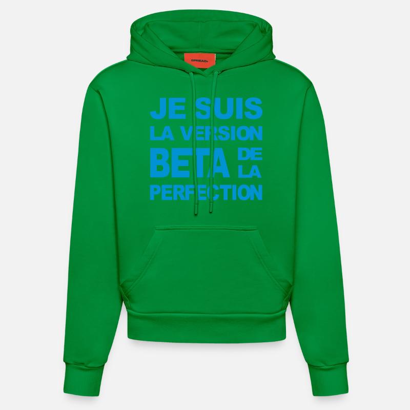 version beta perfection - Sweat à capuche bio ajusté fabriqué en UE - City Green